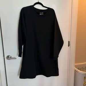 Black Sweatshirt Dress